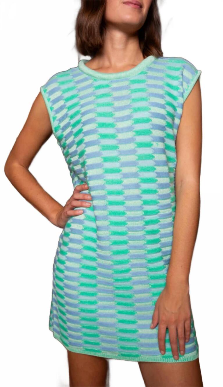 NEW ANNA CATE wells mini dress in seafoam